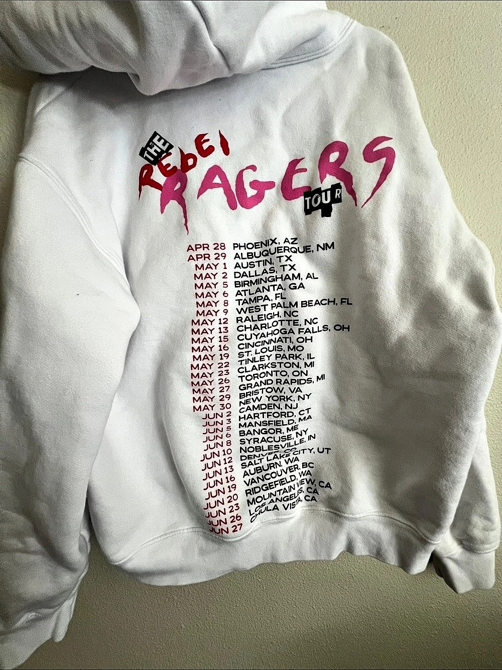 Kid Cudi Rebel Ragers Tour Hoodie - Picture 2 of 3